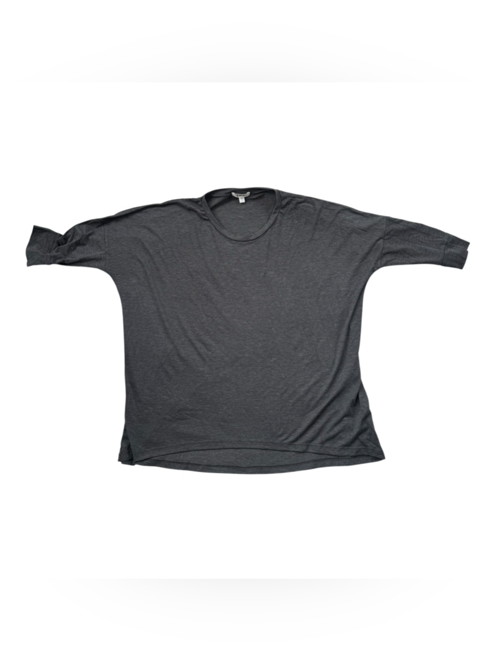 LNA Charcoal Gray Oversized Dolman 3/4 Sleeve Top L
